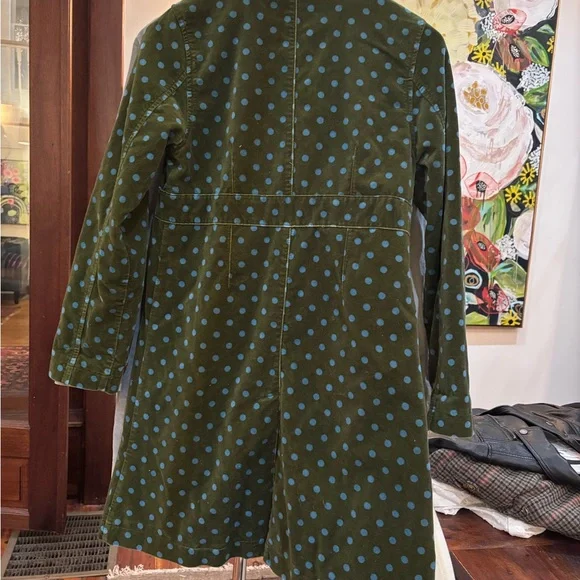 Boden kids Olive Green Polka Dot Jacket - Picture 4 of 8